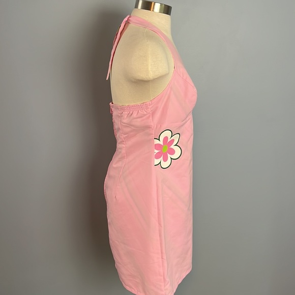 Vintage!  Figure Flattering Reversible halterDress - Picture 6 of 7